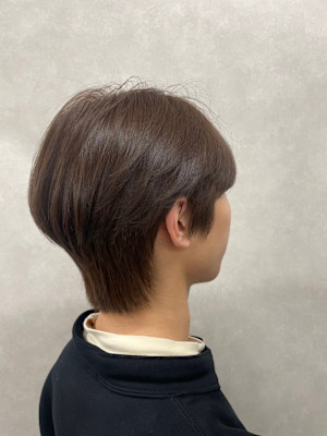 ダークアッシュ/韓国マッシュ/ニュアンスパーマ/ダウンパーマ