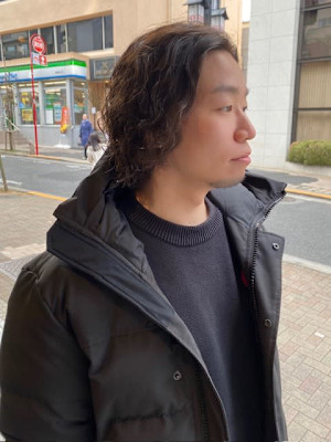 大人ワイルドパーマ