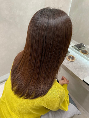 美髪髪質改善トリートメント/似合わせカット/フェミニンロング