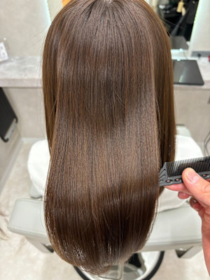 美髪髪質改善トリートメント/似合わせカット/フェミニンロング