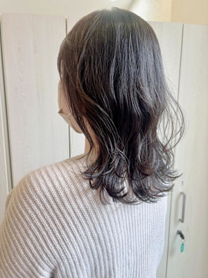 ゆるふわ外ハネ/ベージュブラウン/イルミナカラー