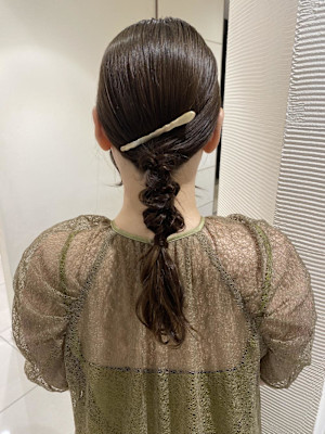 参列ヘア♪編み下ろしアレンジ