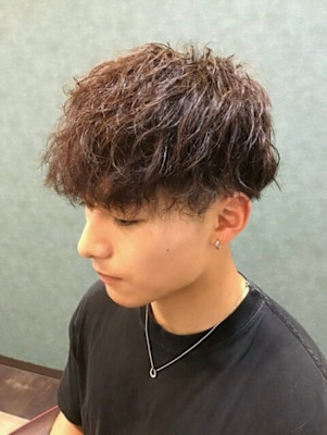 ツーブロック/スパイラルパーマ