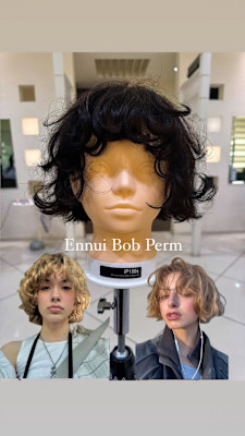 外国人風アンニュイボブパーマ/ドライパーマ