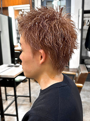 【IRIE 福岡】スパイキーショート暖色ハイトーン