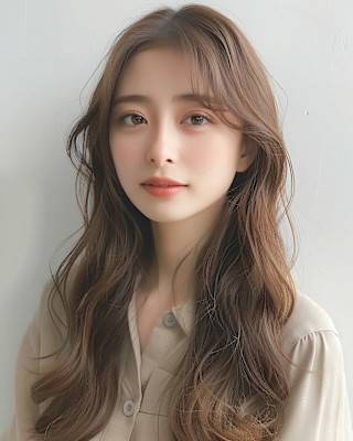 柔らか透明感あふれるエアリーロング