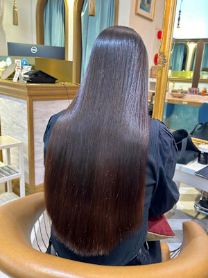 イメチェン外ハネボブ美髪ワイドバングレイヤー髪質改善縮毛矯正