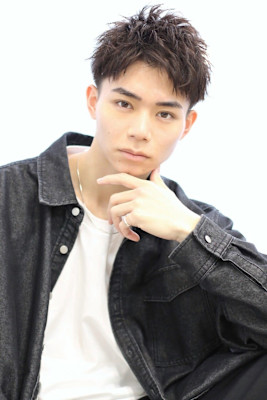 【大人アップバングショート】メンズパーマ【10代20代30代