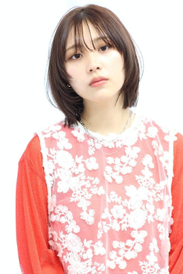 メルティカラーブラウン顔周り似合わせカット10代20代30代