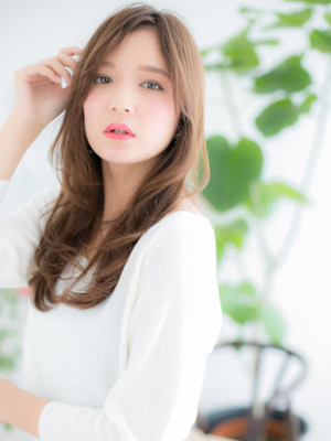 ミルクティーベージュ☆大人巻きロング