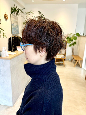 ナチュラルショートパーマ