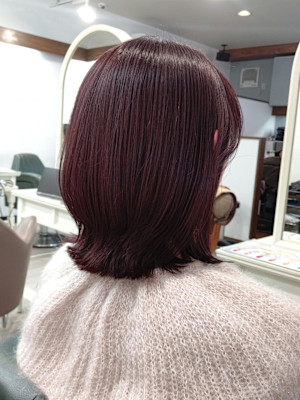 大人可愛い/ワインレッドカラー♪