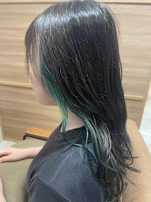 インナーカラーgreen