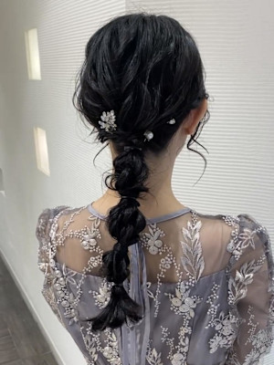 お呼ばれに♪編み下ろしアレンジ