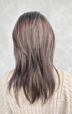  上品ハイライト／白髪ぼかしハイライト/ベージュ/グレージュ