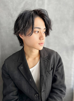 20代30代40代 外ハネワイルドアップバング＃958