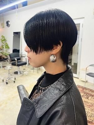 ハンサムショート×ブルーブラック