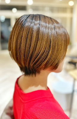 大人可愛い×丸みショートボブ