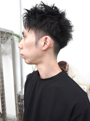 【BOW style】ドライ仕上げアップバングショート