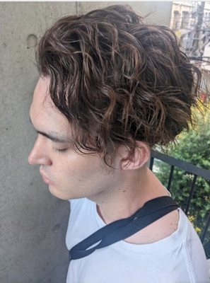 men's＃ナチュラルスパイラルパーマ