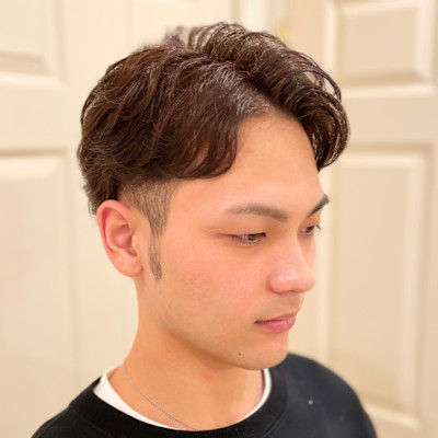 ☆クセ毛活かしリバースパーマ風☆センターパートショート