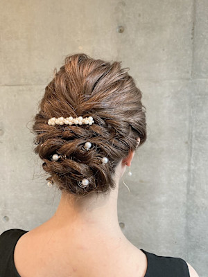 結婚式、二次会に♪ゆるふわアップ