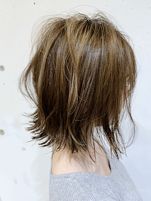 シースルーぱっつんボブ♪