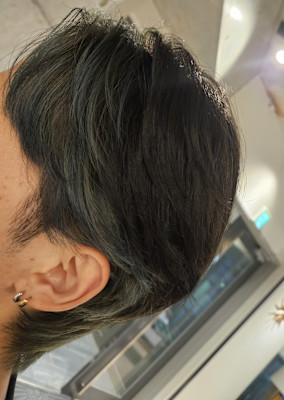 メンズウルフ×インナーカラー