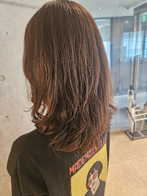 レイヤー×ワンカールパーマ