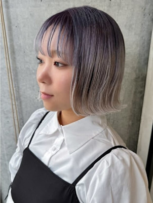 透明感ラベンダーグラデーション＊ケアブリーチ