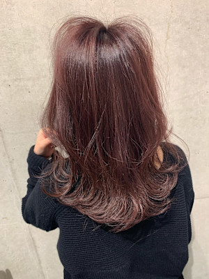 ピンクラベンダー 波ウェーブ♪