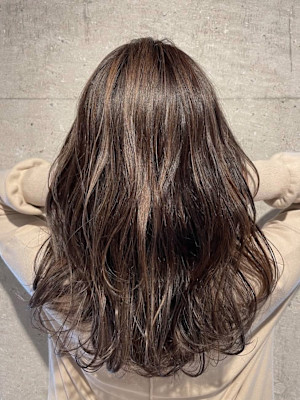 ハイライト×グレージュ