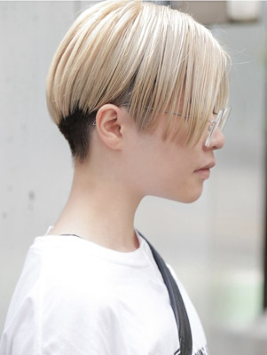 刈上げ×ハイトーンショート