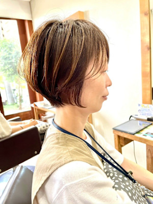 すっきり立体ショート/シルキーベージュ/20代30代40代