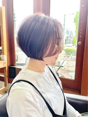 ナチュラルボブ/ニュアンスカラー/20代30代40代