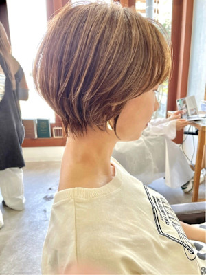 マニッシュショート/ミルクティーベージュ/20代30代40代