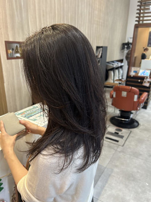 レイヤー×透明感カラー