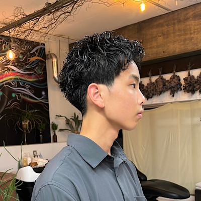 スパイキーピンパーマ