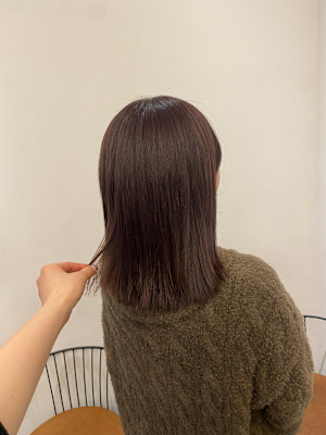 池袋/カラー/髪質改善/暖色カラー/ピンクブラウン/春カラー