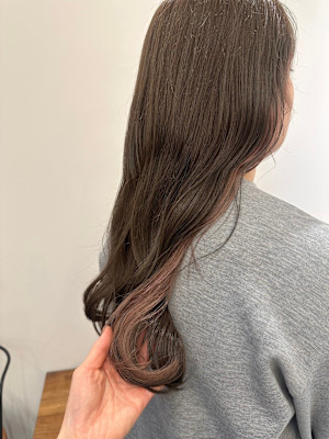 池袋 インナーカラー ケアブリーチ ベビーピンク♪