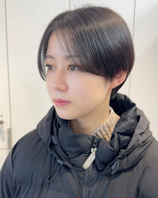 イメチェン外ハネボブ美髪ワイドバングレイヤーショート/原宿