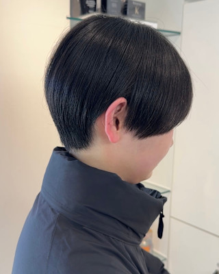 イメチェン外ハネボブ美髪ワイドバングレイヤーショート/原宿