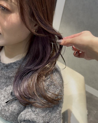 春おすすめ！インナーカラーラベンダー