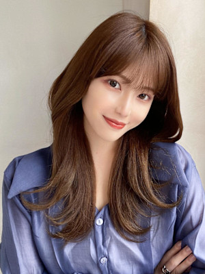 フェミニンロング/メルティカラー/レイヤー/似合わせカット 