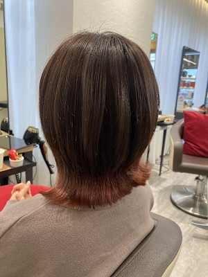 【青葉区/仙台】いつもの髪にワクワク♪裾に旬の大人オレンジ♪