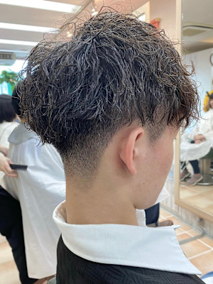 波巻きメンズパーマ