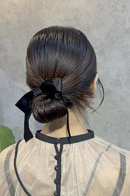 ★参列ヘア/お団子/カチモリ