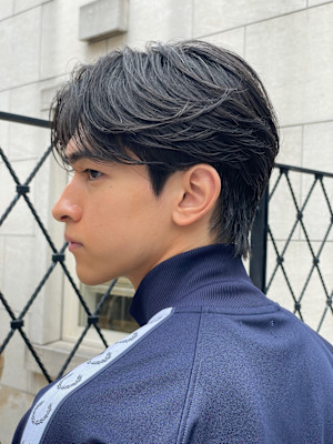 毛流れの出るカルマパーマ