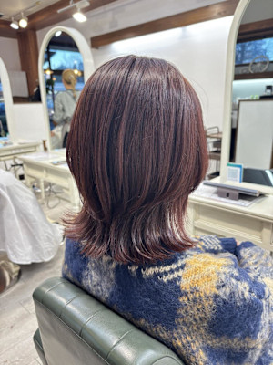 大人かわいい/骨格補正/ウルフカット