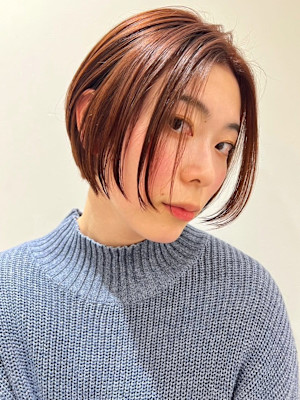 メルティーカラー　ワンレン　レイヤーボブ　マッシュ